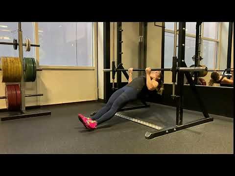 Inverted Row with Underhand Grip: Demonstration