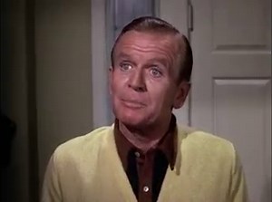 After meeting Jeannie (Barbara Eden), dressed in a harem costume and calling Tony (Larry Hagman) master, Mrs. Bellows (Emmaline Henry) has taken her into her protection. From Season 3 Episode 22, 'Divorce, Genie Style'. After Tony goes overboard praising the culinary skills of Mrs. Bellows, Jeannie calls upon Haji, king of all the genies, to take away her magical powers forever so she can live life as a mortal woman. He grants her request, for one week but no longer. Amanda Bellows drops by Tony