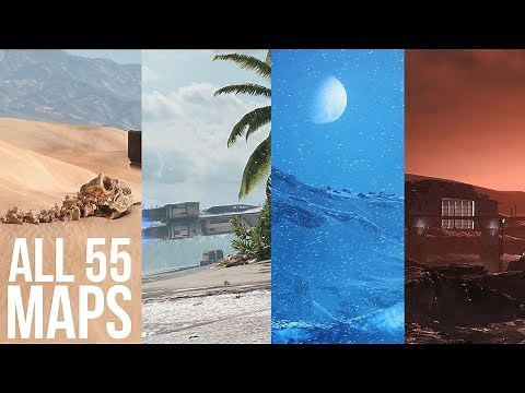 EVERY MAP in Star Wars Battlefront 4K Cinematic [ALL 55 Maps]