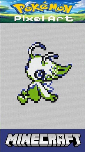 Minecraft Pokémon Pixel Art Timelapse - #251 Celebi