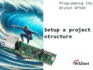 Programming ARM Cortex-M0: Setup Project structure for WIZnet W7500
