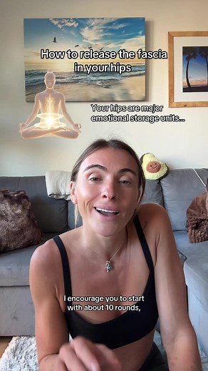 How to release the fascia in your hips…. 🥹✨🍃 #fascia #nervoussystemhealing #fyp #health