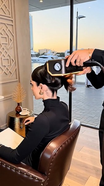 She Was Reading... Then Touched Her New Hair 😍 | AI Updo 2026 . #braidmaids #shorts #youtubeshorts