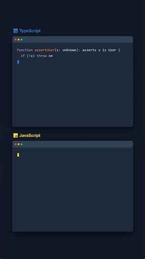 Assertion Functions — TypeScript vs JavaScript