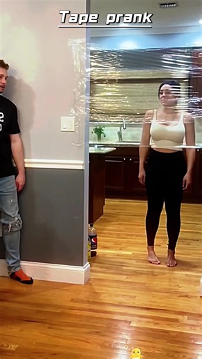 Invisible tape prank. #funny #interesting #prank #viral #tape