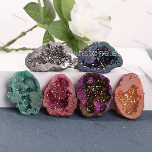 Rainbow Aura Quartz Crystal Geode,angel Aura Quartz Cluster,raw Rainbow Crystal Cluster, Mineral Specimen,healing Crystal Home Decor Gift - Etsy Australia