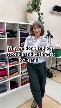 We sell hundreds of second hand cashmere pieces and almost never mention the brand, here’s why 😮