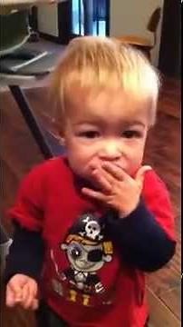 Ben eating kale
