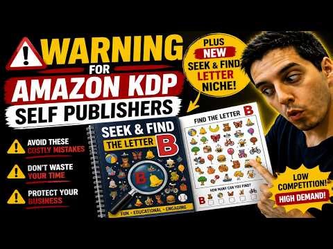 Warning For Amazon KDP Self Publishers Plus New Moji Royalty Niche