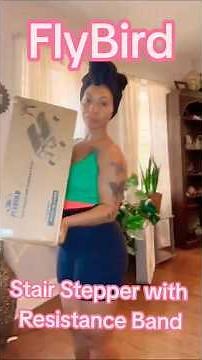 How to use the Fly Bird Stair Stepper With Resistance Band #Stairstepper #stepperworkout #healthy