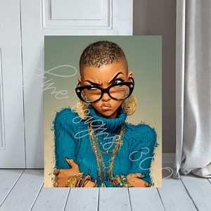 Afrocentric Wall Art Black Woman Art Print African Inspired Cultural Home Decor Modern Black Wall Art, UNFRAMED Poster Print Shipped, #hmmm - Etsy