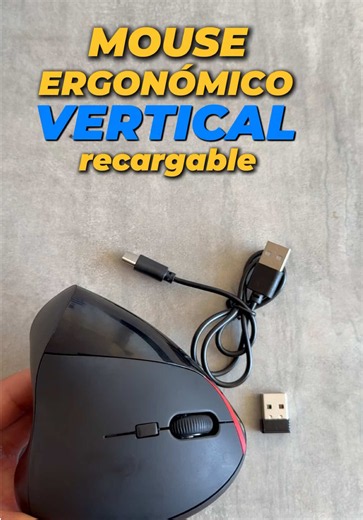 Mejora tu comodidad con nuestro mouse ergonómico vertical. ✅ Inalámbrico mediante receptor USB. ✅ Recargable. ✅ Incluye cable de carga. 💲Solo $13.50 📲 ¡Envíanos un mensaje y solicita el tuyo antes de que se agoten! Tecnología en Línea #mousepad #mouseergonomico #mousevertical #mouse #tecnologiaenlinea