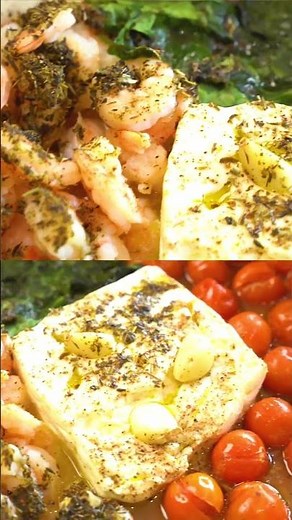 Creamy Feta Garlic Shrimp Pasta (Easy Dinner) 🍤✨