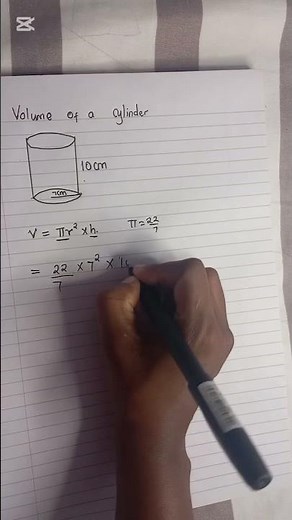 how to find volume of a cylinder