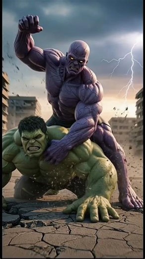 Hulk vs Alien ki ladai #hulk #ai #aishorts #shortsfeed #halkcartoon #shorts