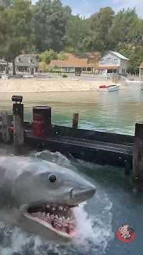 Jaws attacks the Studio Tour at Universal Studios Hollywood (May 2023)