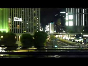 【HD車窓・夜景】東海道新幹線（Tokaido Shinkansen）浜松町～東京駅車内アナウンスと夜景