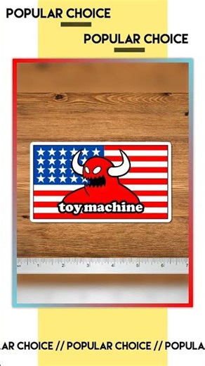 Toy Machine USA Flag Devil Sticker 2-Pack 5.5" Skateboard Vinyl Decal
