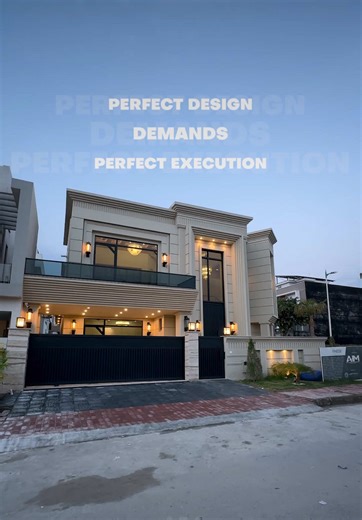 Perfect Design Demands Perfect Execution This Neo-Classical project by AIM Real Estate & Construction reflects how perfect design only works with precise execution. Built with modern aesthetics and a timeless neo-classical theme. #home #construction #interiordesign #interior #homedecor
