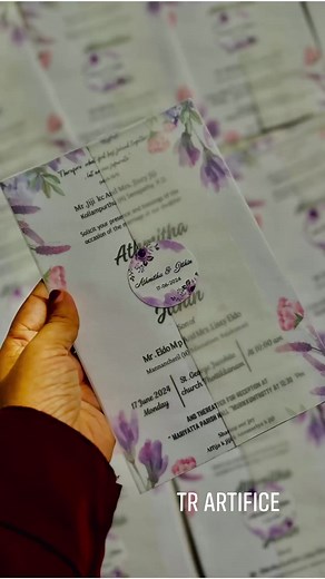 1K views · 12 reactions | Wedding invitation card with transparent...