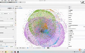 Gephi绘制带标签的复杂网络