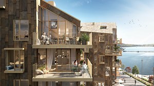 Nye leiligheter i Vannkunsten Syd i Bjørvika, Oslo.