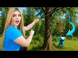 🔵 I TRAPPED SMURF CAT at BUNNY MANSION and he left me A MESSAGE!! 😱🐱🏡