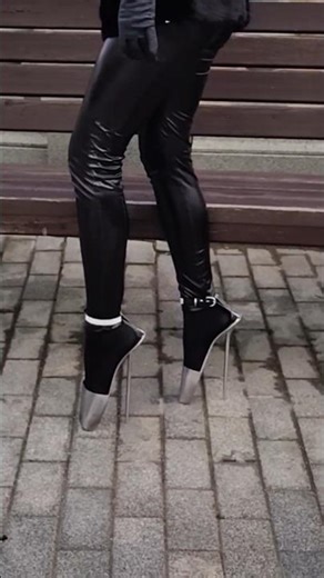 Metal Ballet Heel Sandals...