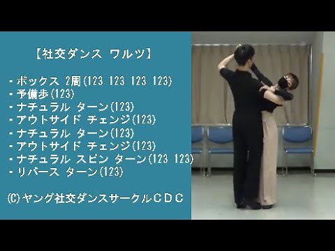 【ワルツ入門 1】社交ダンス ワルツ A04 ボックスワルツ ステップ動画 競技ダンス