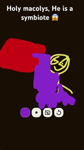 Can you believe it, He transformed into a symbiote!