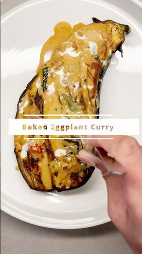 Sri Lankan Baked Eggplant Curry No Frying #foodshorts