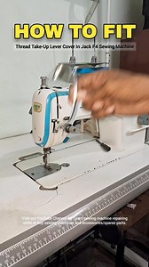 How to fit thread take-up lever cover in jack F4 sewing machine | jack F4 industrial sewing machine thread take-up lever cover fitting #tandavindustries #sewing #stitch #viralreels #trendingreels | Tandav Industries