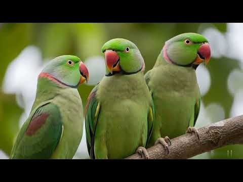 Green Parrot Talking and Singing Compilation