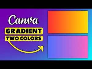 How to Make a Gradient in Canva with Two Colors