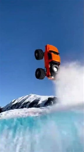 HUGE open loop! #monstertruck #4x4 #stunt #gopro #monsterjam #monsterenergy #flip #losi #rc #shorts