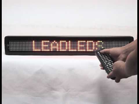 How to Program the Scrolling LED Sign LED by Remote Controller
