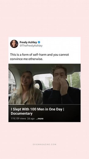 428K views · 1K reactions | British porn star Lily Phillips made headlines with a shocking publicity stunt: sleeping with 100 men in a single day. Now, she’s revisiting the event in a new documentary that includes a viral clip of her struggling to explain how she felt immediately afterward. And it’s devastating to watch  | Evie Magazine | Facebook