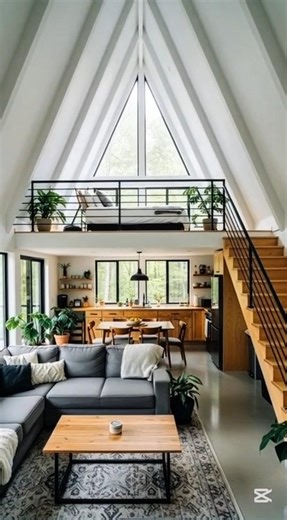 Moving To A Simple A-Frame Was The Best Decision Ever!#shorts #aframehouse #dreamhome #lifeupgrade