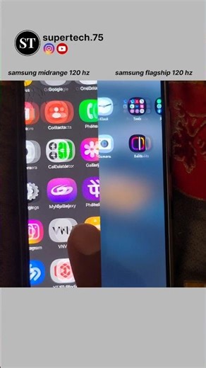 samsung midrange 120 hz display vs samsung flagship 120 hz display