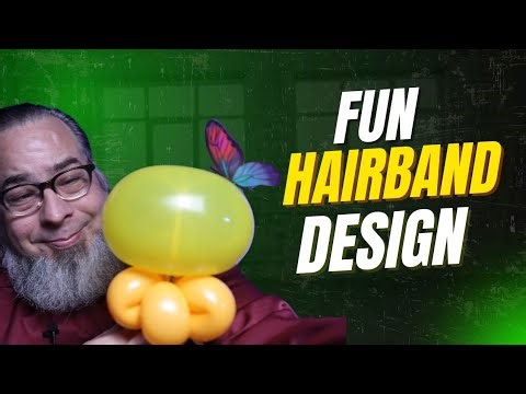 How to make a balloon flower headband