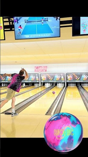 Lofting a Bowling Ball 4FT out on the Lane. Storm ￼Bionic Bowling Ball!!!