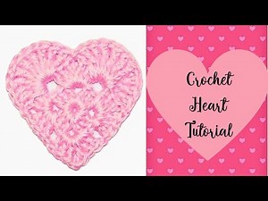 Crochet Heart Tutorial For Beginners | DIY Crochet Heart