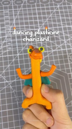 Cute Dancing Plasticine Charizard | Toothless Dancing Meme #cutefigures #pokemon #pikachu