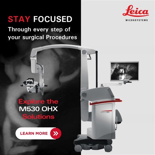 🧠 “Enhance your Visualization and Intra-surgical assessment” 🚀 🔬 Leica M530 OHX surgical microscopes with fluorescence imaging (FL800 and FL560) allow surgeons to determine the patency of vessels treating aneurysms and arteriovenous malformations (AVMs) and performing bypass surgeries. 💡 “With only a few button clicks, easily switch from white light to fluorescence mode or between fluorescence modes” #Neurosurgery #Neurosurgeon #Spinesurgery #Vascularsurgery | Leica Microsystems