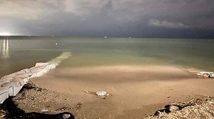 Así Avanza el Nivel del Agua Previo al Impacto del Huracán Milton en Puerto Progreso, Yucatán | N