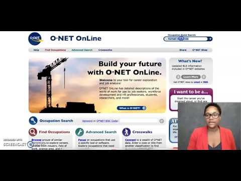 How to Use O*net - Career Success