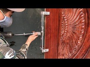 Amazing Cheap & Fast Hand tools // Lock Fitting Jig for Door Lock Wooden Door, How to, DIY