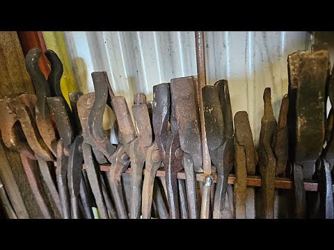 Forging Blacksmith tongs