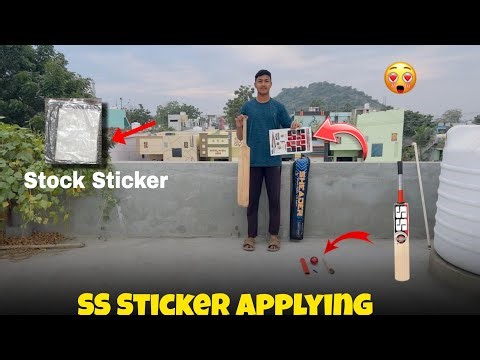 🏏 Easy SS sticker application on cricket bat 😍 | Pro look finish