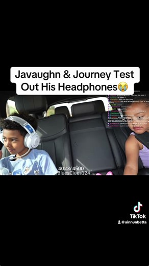 Javaughn & Pinkface test out his new headset😭 #blueface #kids #twitch #clips #explorepage